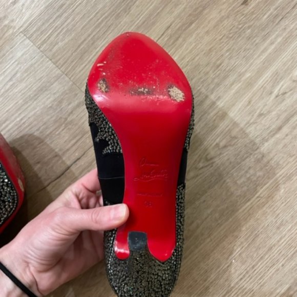 Christian Louboutins with Crystal Flame - Picture 5 of 7